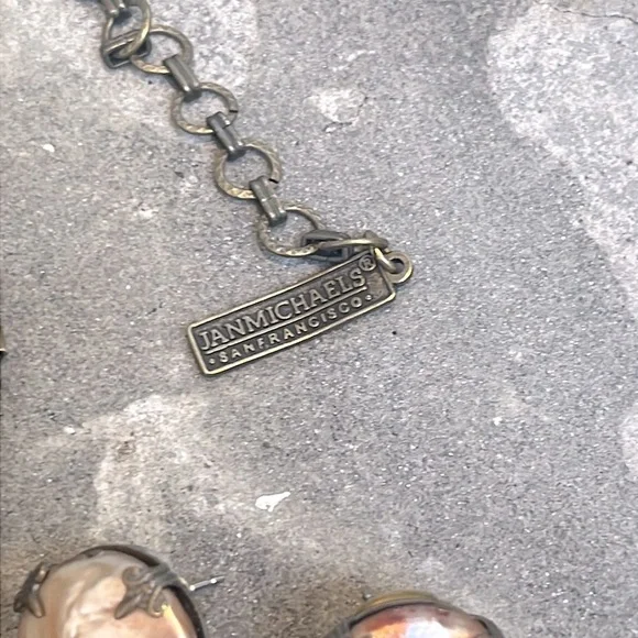 JAN MICHAELS SAN FRANCISCO Freshwater Pearl Shell Vintage necklace Set Retired - Picture 6 of 10